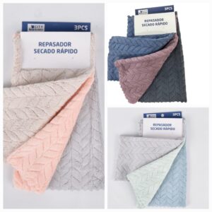 Repasador liso x3 City Blanco